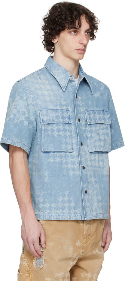 Blue MA Quad Denim Shirt