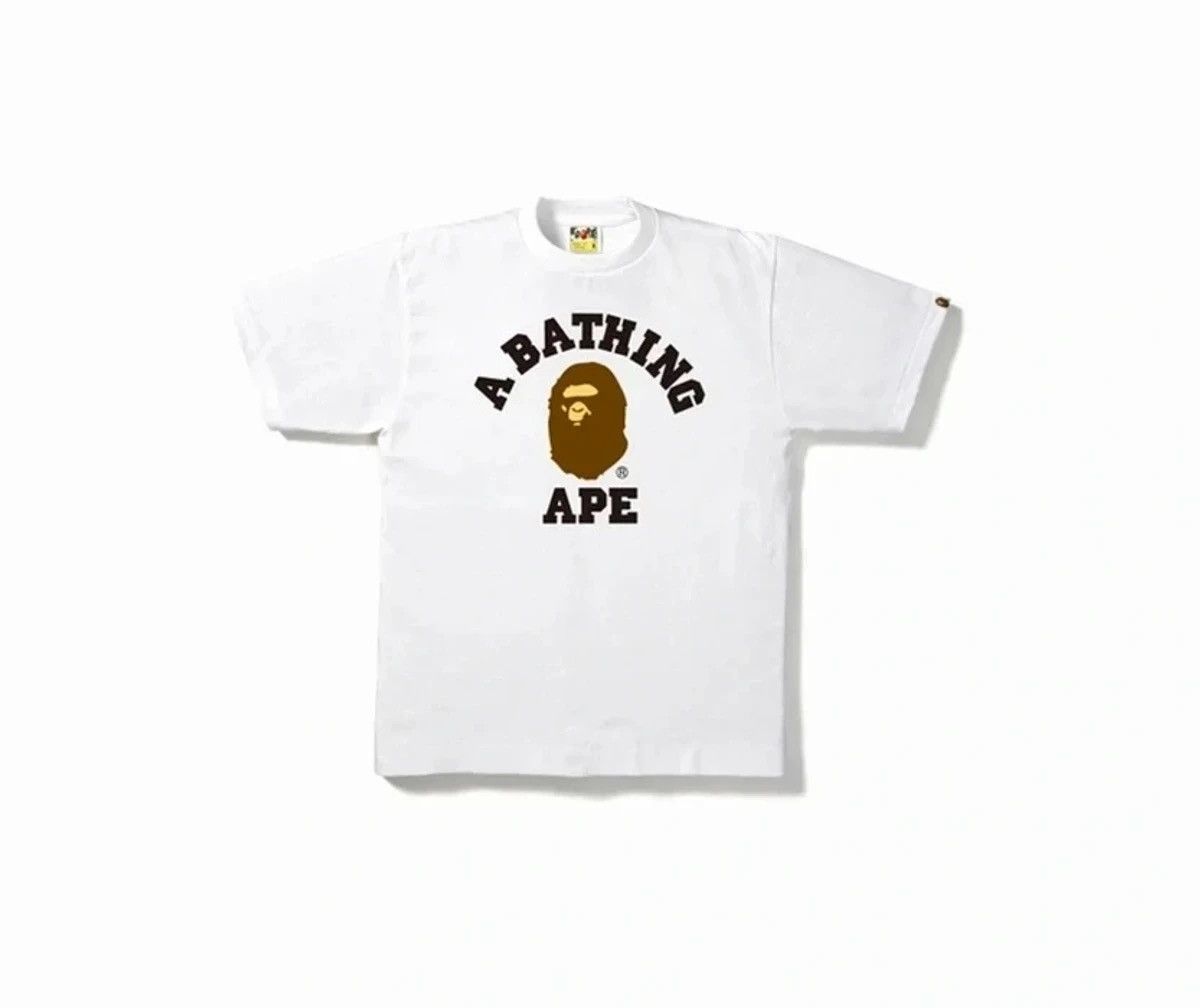 Bape - College Tee White