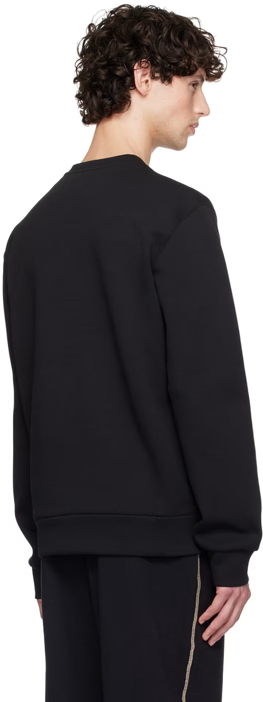 Dolce&Gabbana Black Embroidered-Graphic Sweatshirt
