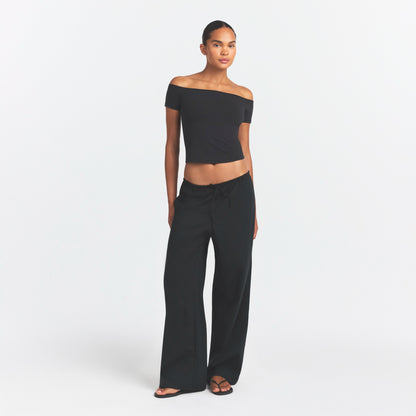 Cotton Jersey Off the Shoulder Top