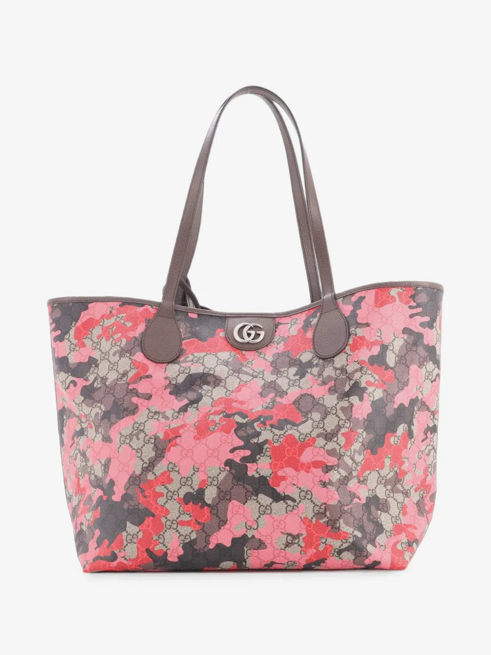 GG Open GG Camouflage Coated Canvas Large tote bag