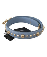 Blue Leather Handbag Shoulder Strap