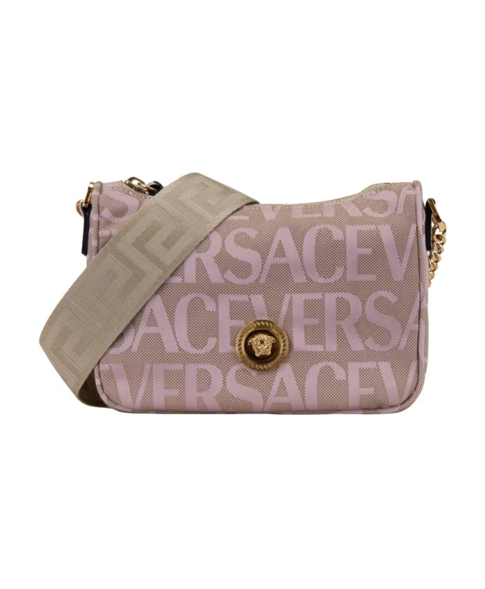 Women's Shoulder Bag with Leather Trim