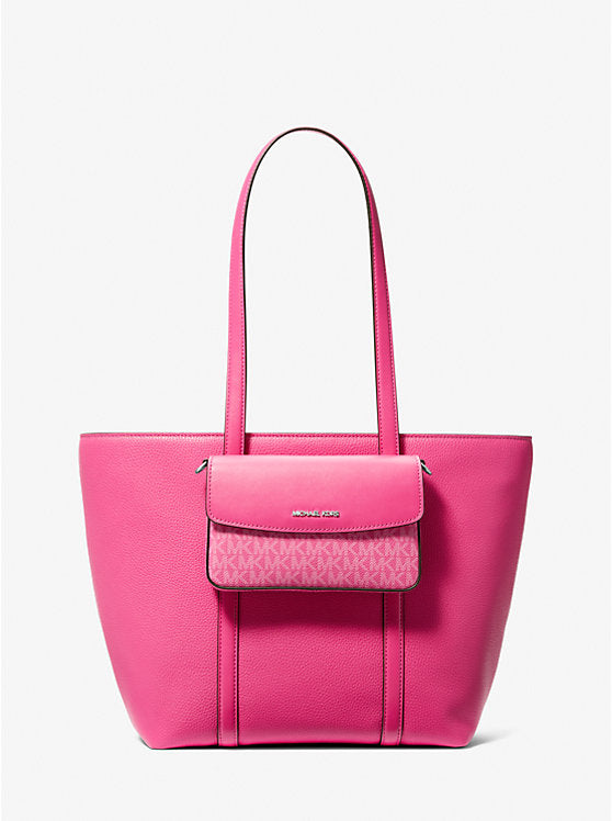 Jet Set Large 2-in-1 Pebbled Leather Tote Bag