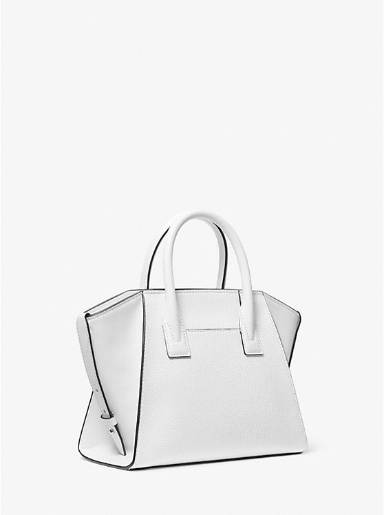 Avril Small Studded Patchwork and Signature Logo Satchel