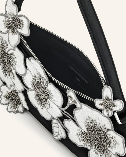 Leona Bead Embellished Shoulder Bag - Pink