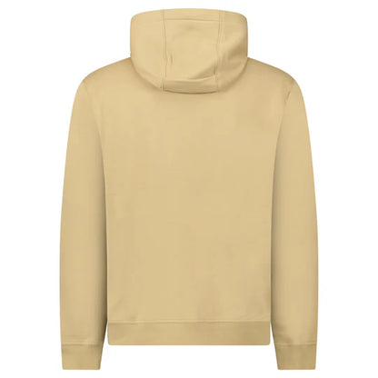 Burberry Logo Embroidered Hoodie Beige