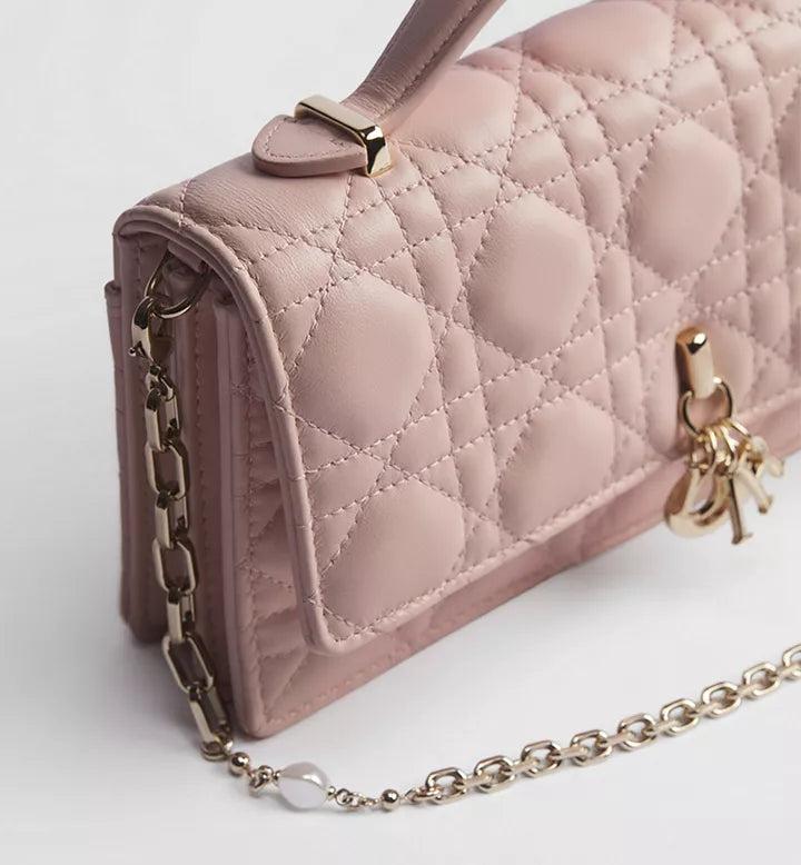 My Dior Mini Bag Powder Pink Cannage Lambskin