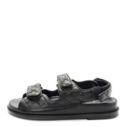 Grained Calfskin Velcro Dad Sandals