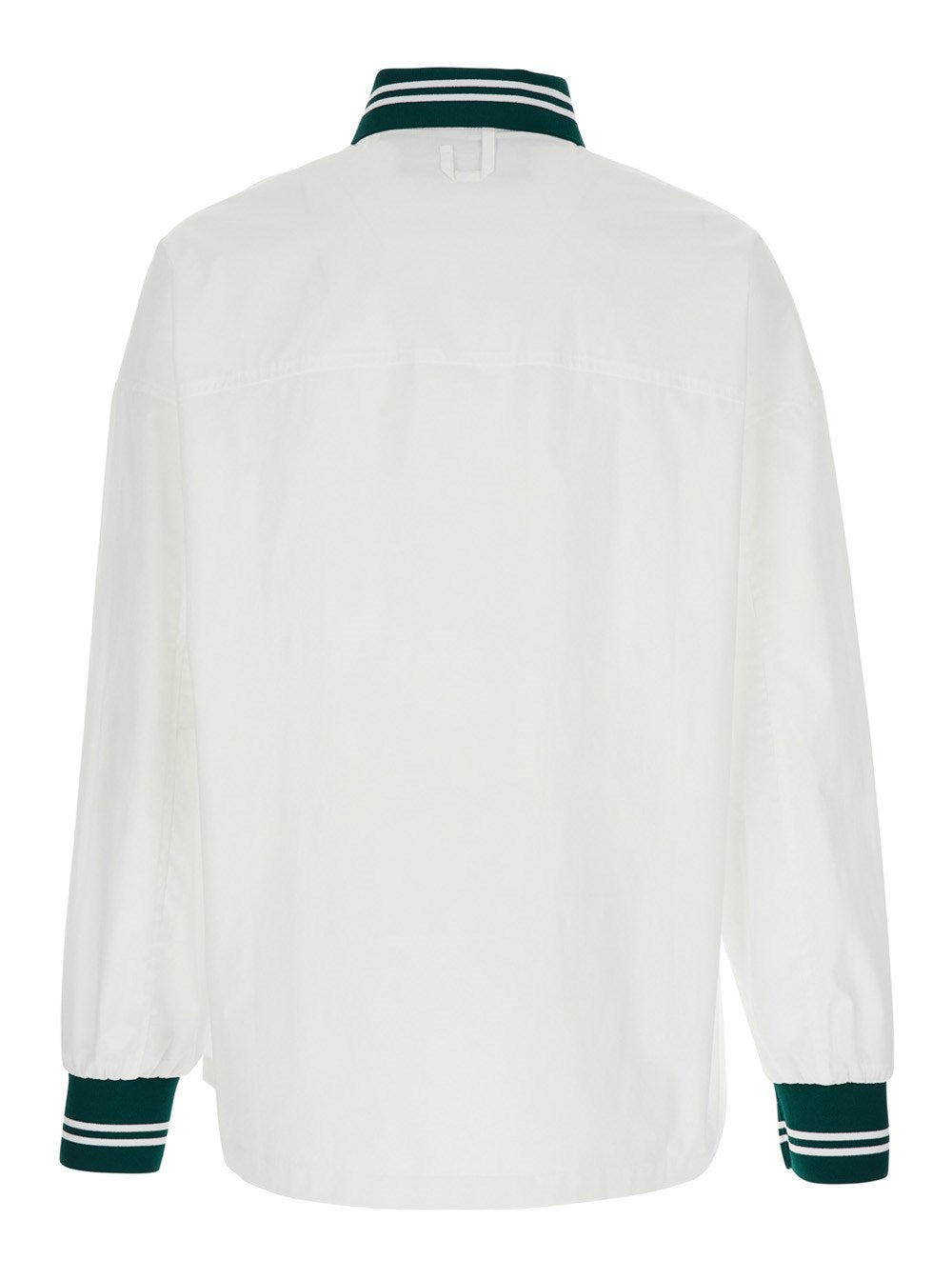 Jacquemus 'La Chemise Baseball' White Shirt with Embroidered Logo on the Front in Cotton Man