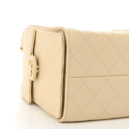 Chanel Caviar Quilted Small Chanel 25 Handbag Light Beige