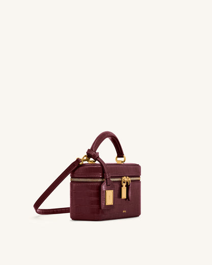 Cleo Box Shape Top Handle Bag - Off-white