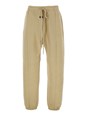 Fear of god 'Forum' Beige Pants with Elastic Drswstring Waist and Logo Patch on the Front in Cotton Blend Man