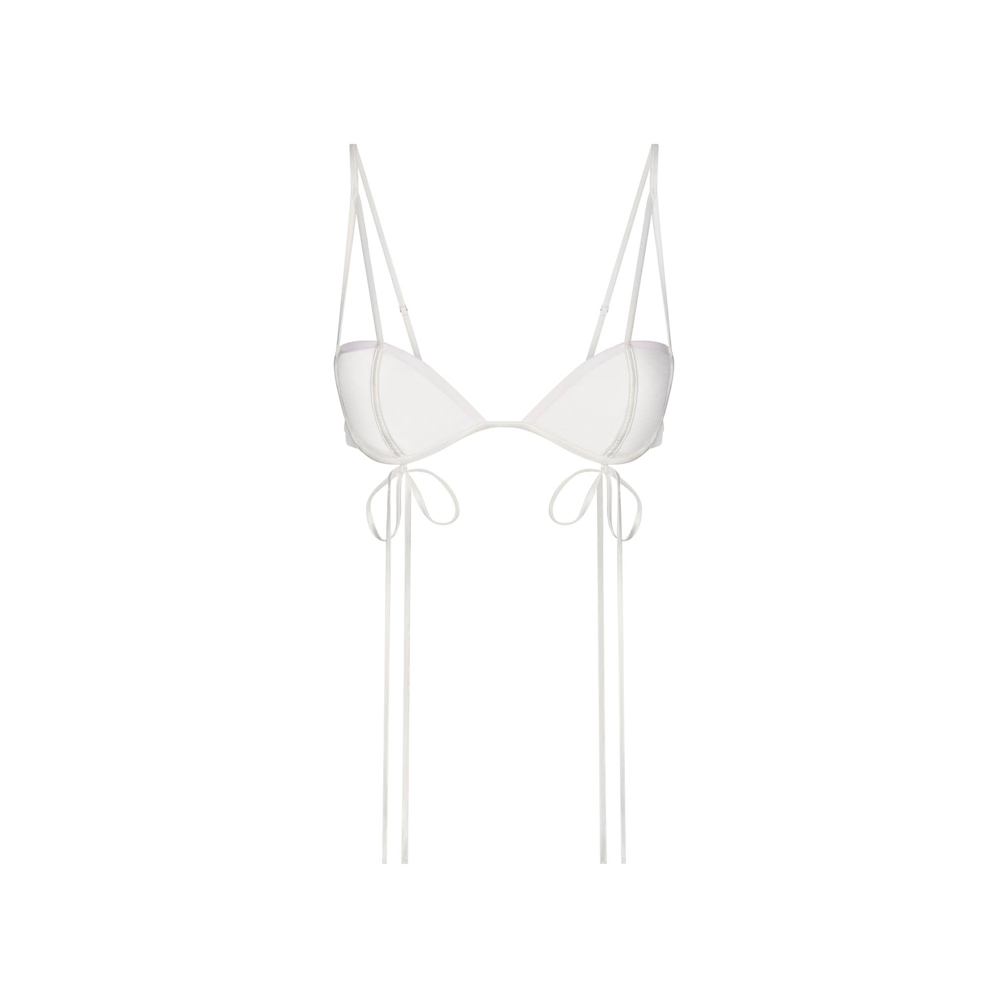 Ultra Fine Mesh Bow Bra