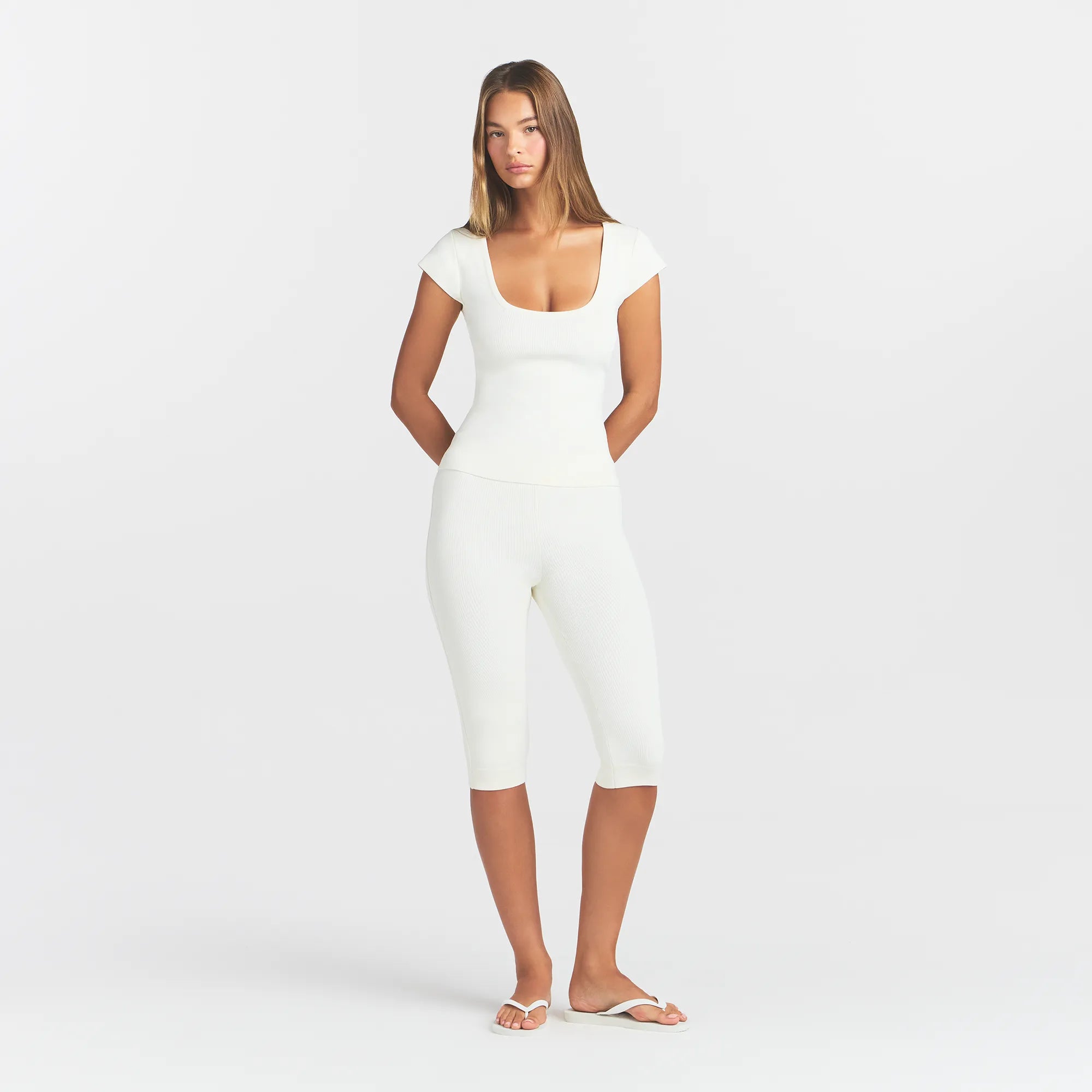 Refined Knit Scoop Neck Top