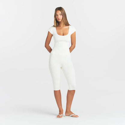 Refined Knit Scoop Neck Top