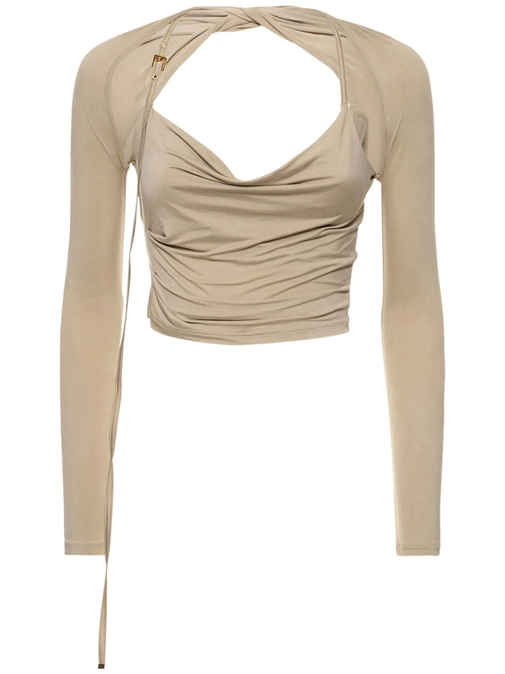 Jacquemus Jacquemus Le Haut Peplo jersey top - Size: XS Tops | Shop From The Mirage