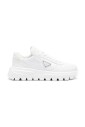 Prada Monolith White Leather Chunky Sole Sneakers