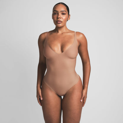 Skims Body Unlined Plunge Thong Bodysuit