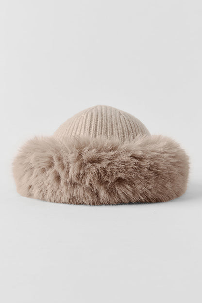 Courchevel Cashmere Faux Fur Beanie