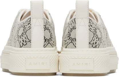 Amiri Women Gray MA Quad Jacquard Court Low Sneakers