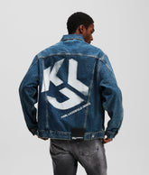 RELAXED-FIT MONOGRAM DENIM JACKET