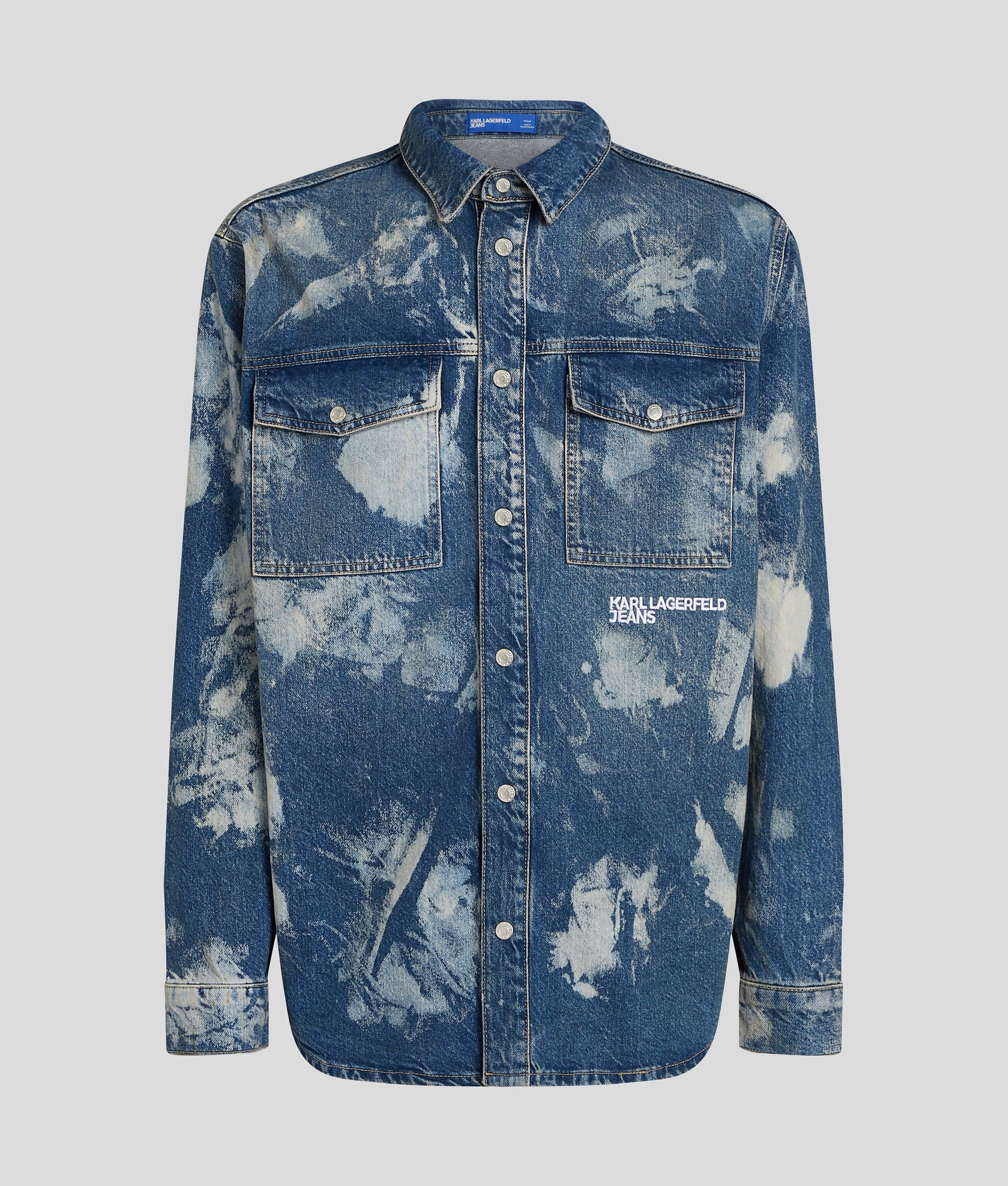 BLEACHED DENIM SHIRT