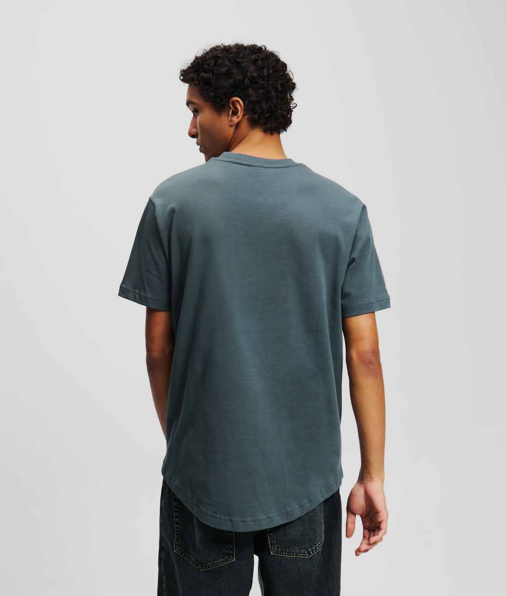 CURVED HEM T-SHIRT