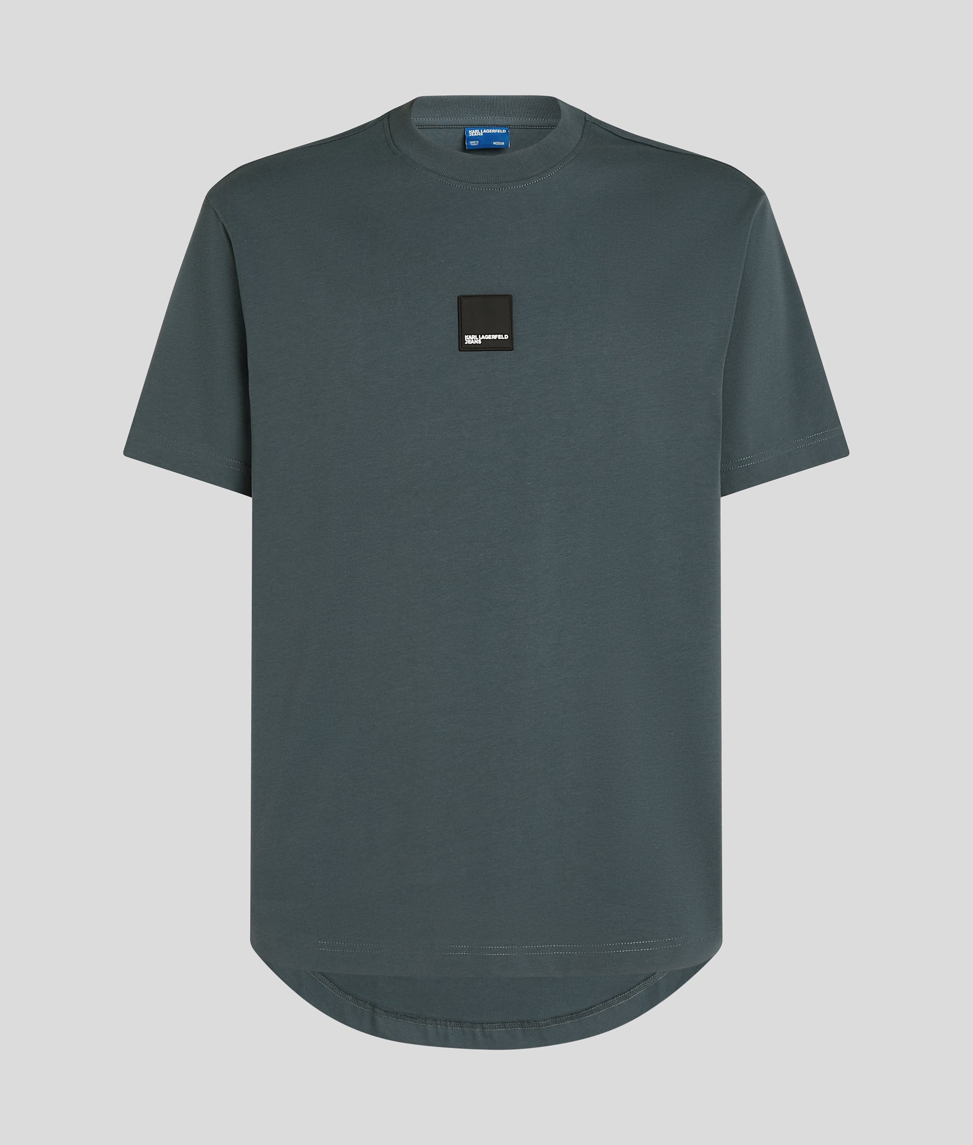 CURVED HEM T-SHIRT