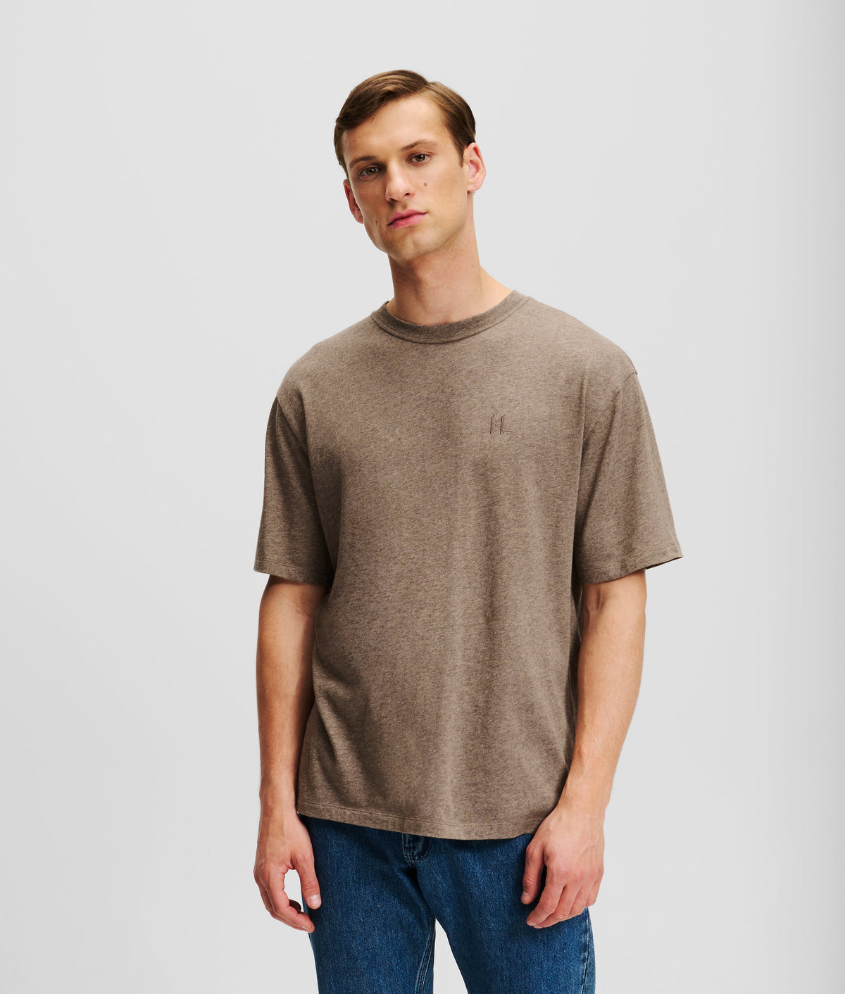 MONOGRAM WOOL-BLEND T-SHIRT
