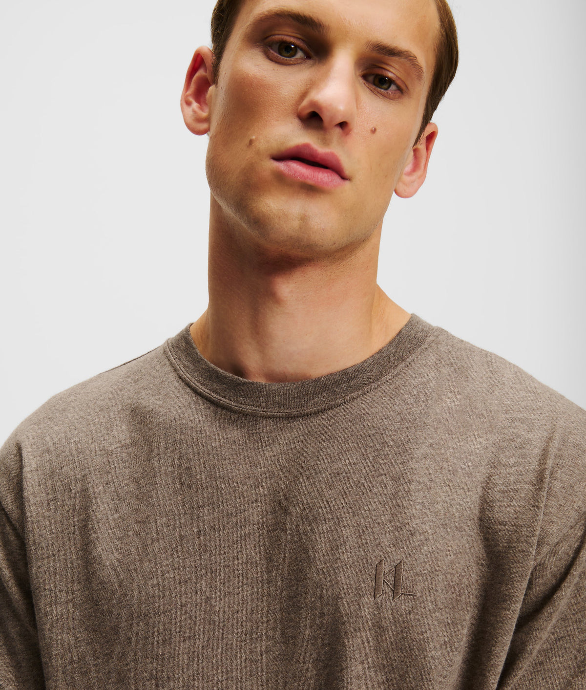 MONOGRAM WOOL-BLEND T-SHIRT