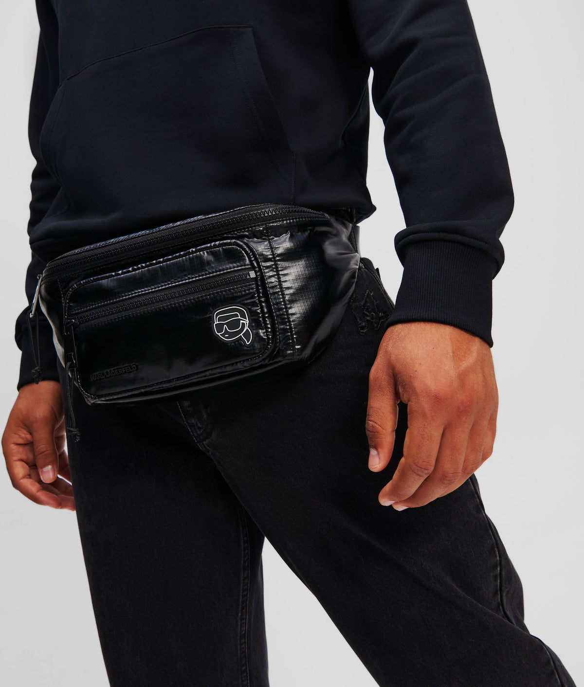 IKON PUFFY NYLON BELT BAG