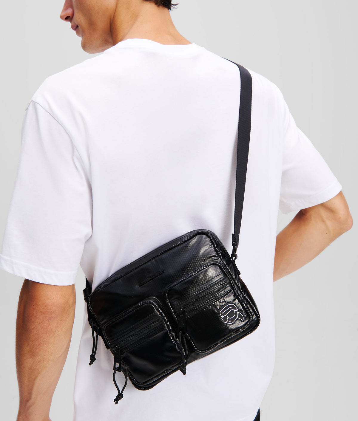 IKON PUFFY NYLON CROSSBODY BAG