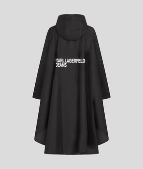 BOX LOGO HOODED PONCHO