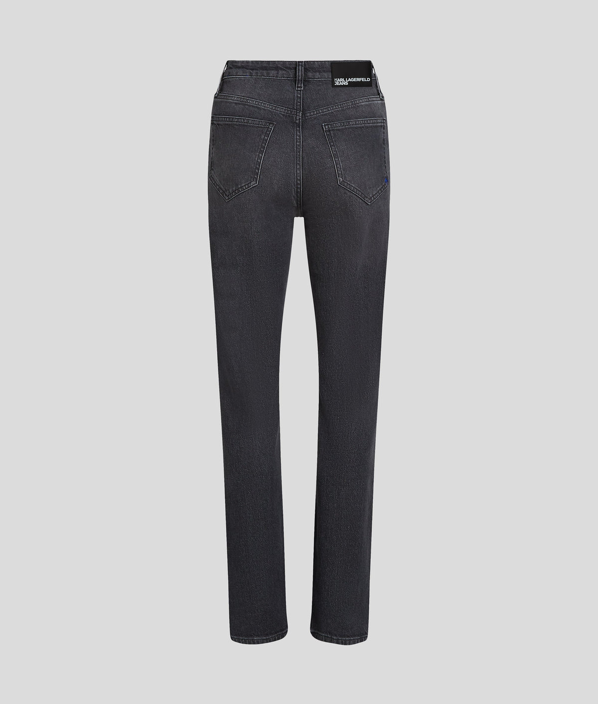 HIGH RISE SPLIT-HEM STRAIGHT TROUSERS