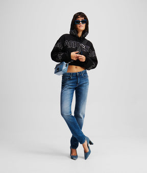 MID-RISE SLIM JEANS