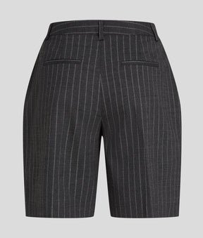 METALLIC PINSTRIPE TROUSERS