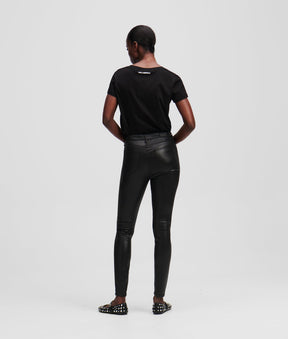 METALLIC SKINNY JEANS