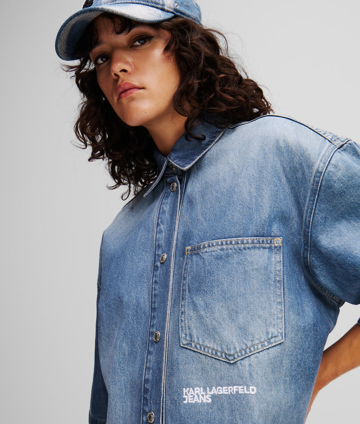 COATED DENIM SHIRT