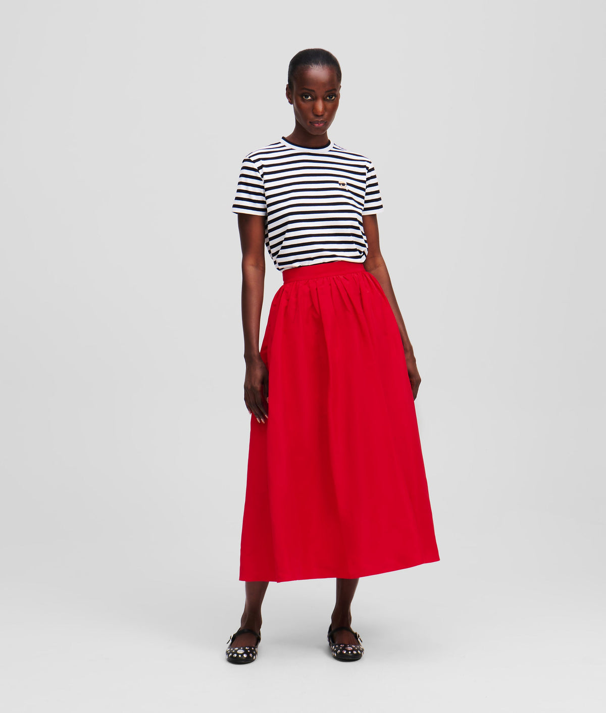 VOLUMINOUS MIDI SKIRT