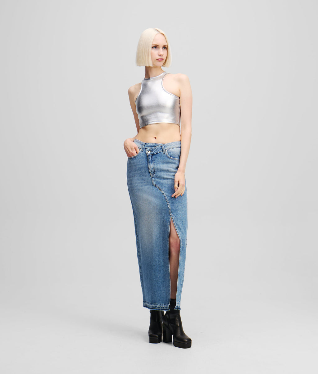DENIM MAXI SKIRT
