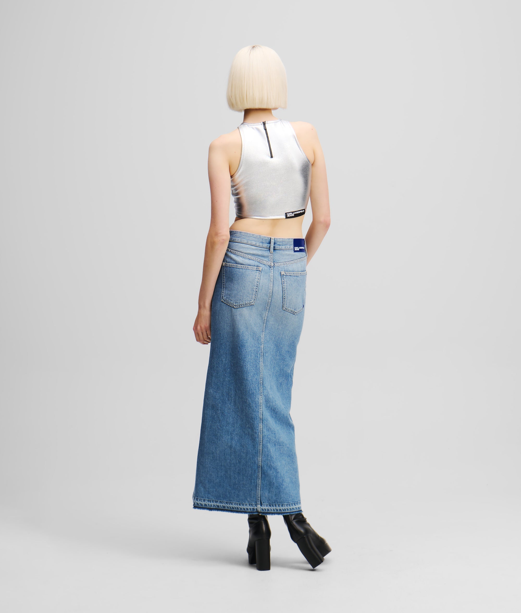 DENIM MAXI SKIRT