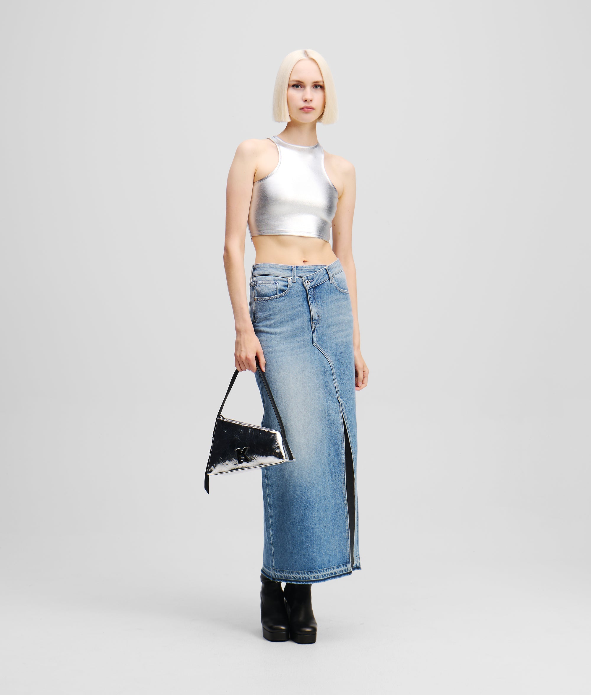 DENIM MAXI SKIRT
