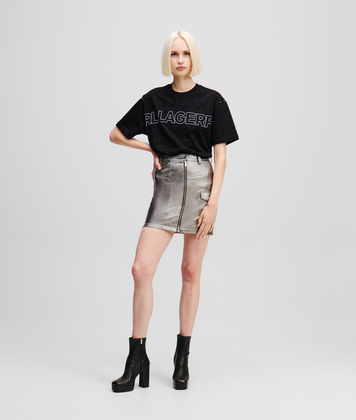 METALLIC MINISKIRT