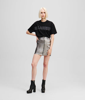 METALLIC MINISKIRT