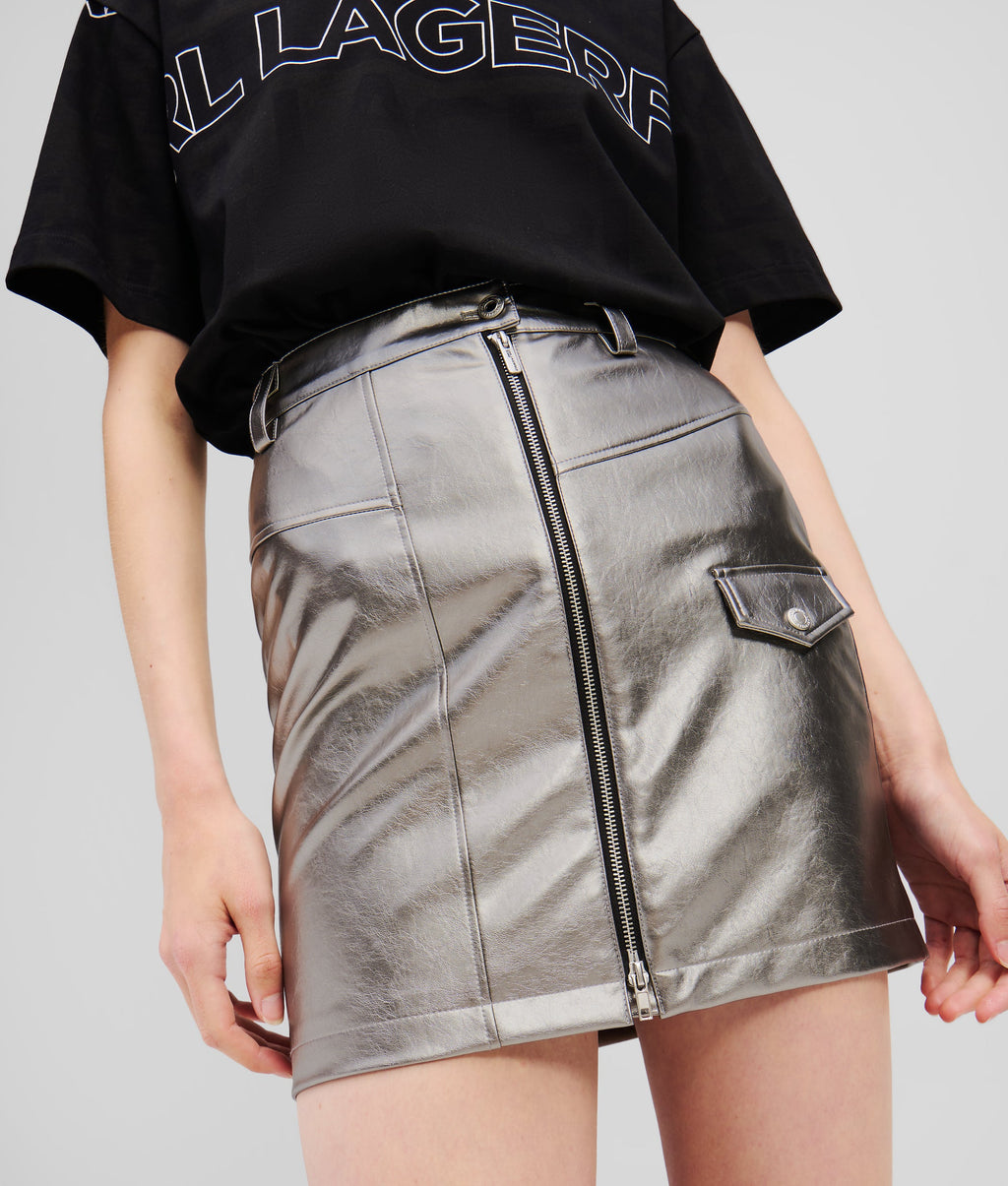 METALLIC MINISKIRT