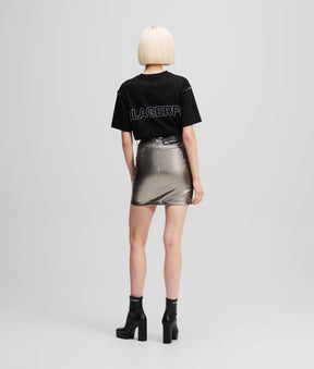 METALLIC MINISKIRT