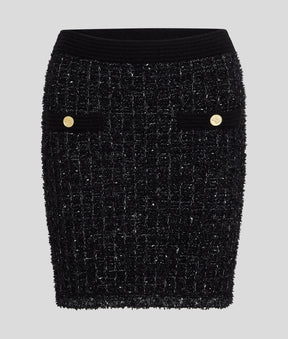 KARL ESSENTIAL BOUCLÉ KNIT SKIRT