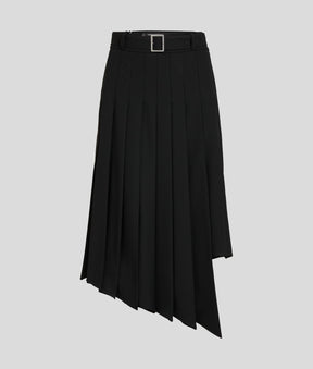 ASYMMETRIC PLEATED SKIRT