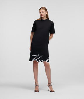 SIGNATURE HEM T-SHIRT DRESS